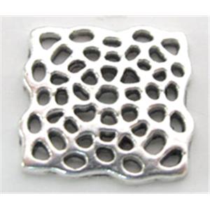 Tibetan Silver connector Non-Nickel, 15x15mm