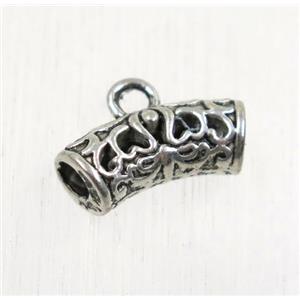 tibetan silver hanger, non-nickel, approx 5x14mm, 2.5mm hole