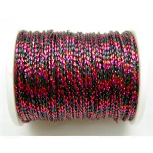 Metallic Cord, Colorful, 0.8mm, 100m per roll