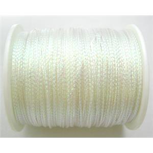 Metallic Cord, White, 0.8mm, 100 metres per rolls