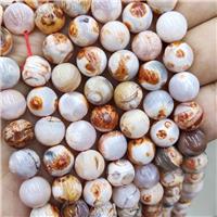 Orange Fire Agate Beads Smooth Round, approx 10mm dia