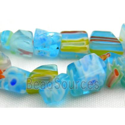 32" string of erose Millefiori Glass beads