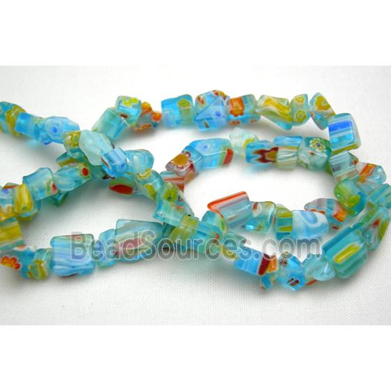 32" string of erose Millefiori Glass beads