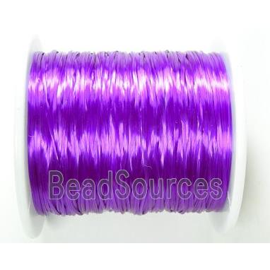 stretchy Crystal wire, flat, violet