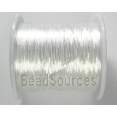 stretchy Crystal wire, flat, white