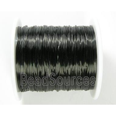 stretchy Crystal wire, flat, black