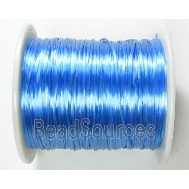 Crystal wire, stretchy, flat, blue