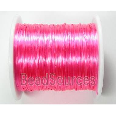 Crystal wire, stretchy, flat, rose