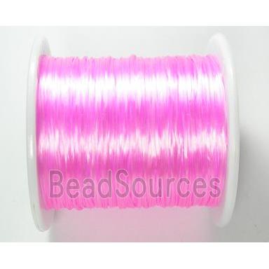 Crystal wire, stretchy, flat, lt.hot-pink