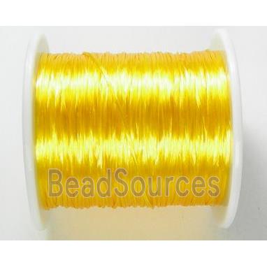 stretchy Crystal wire, flat, yellow