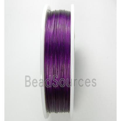 Jewelry Binding Wire Taiger Tail Steel Fuchsia